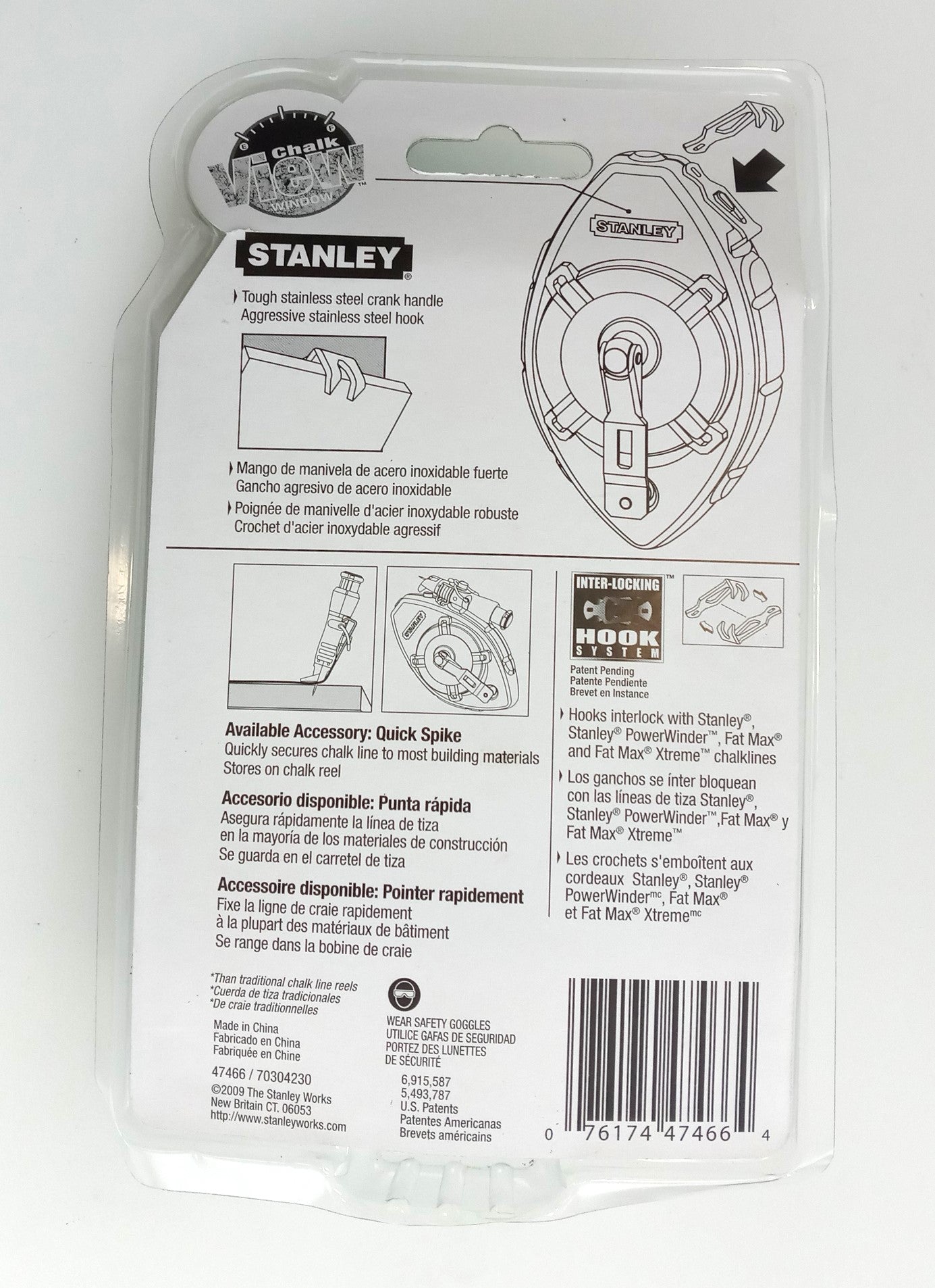 Stanley 47-466 100-ft Plastic Chalk Reel
