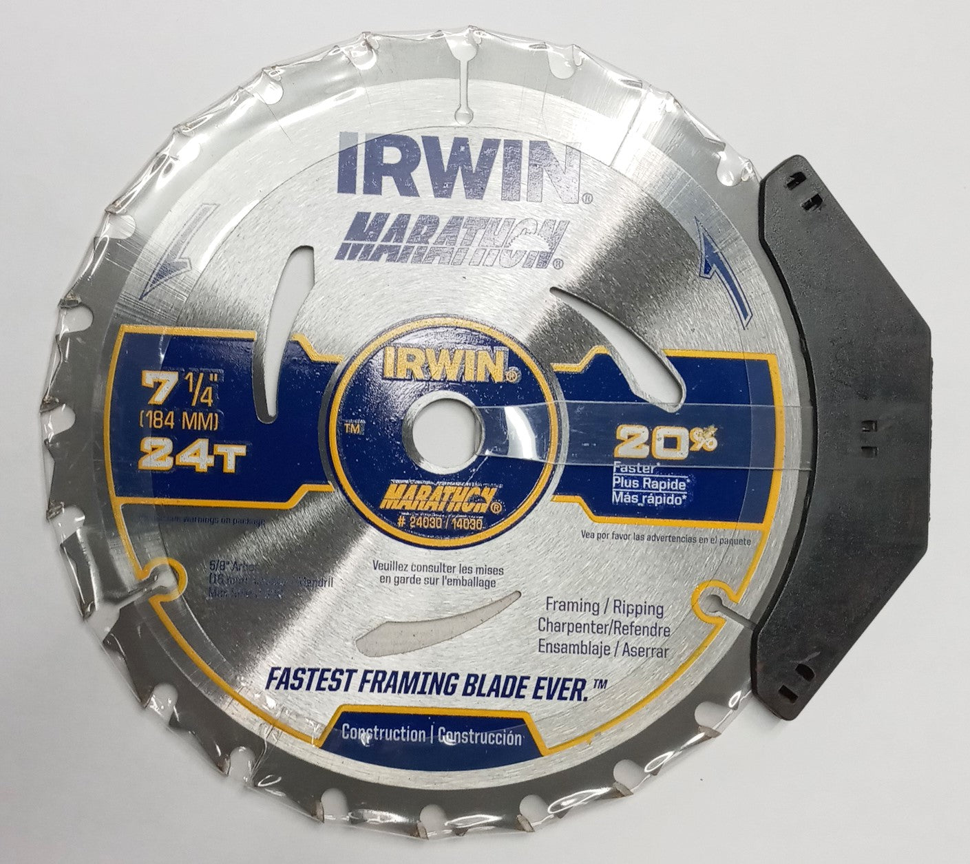 Irwin Marathon Carbide Circular Saw Blade 7-1/4" 24T Framing Ripping 24030 #R05