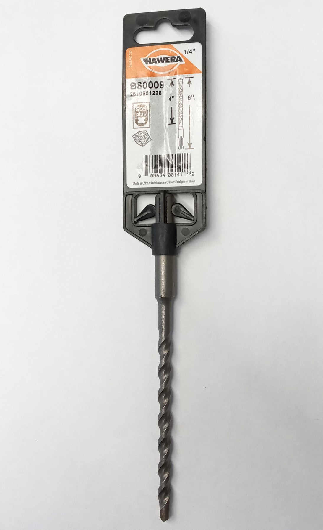 Hawera Hammer Drill Bit 1/4" x 6" SDS Plus B80009