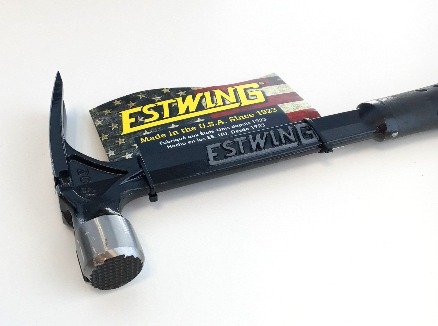 Estwing Ultra Framing Hammer 19oz Vinyl Gripped, Milled Face, USA Made EB-19SM