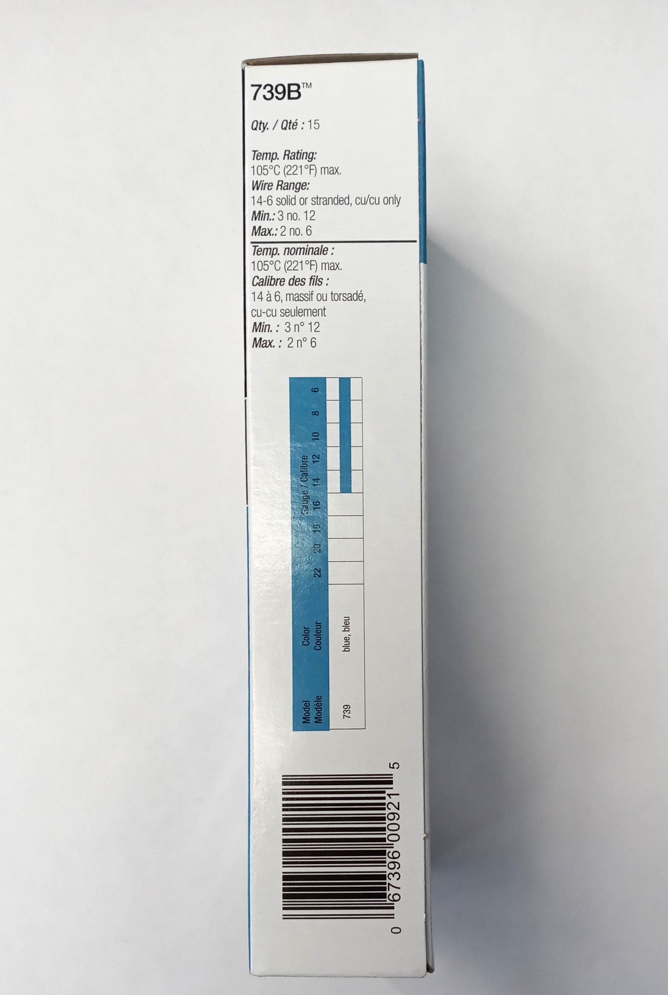 Thomas & Betts Marrette Type II #14-#6 Blue Wire Connectors 15pcs 739B