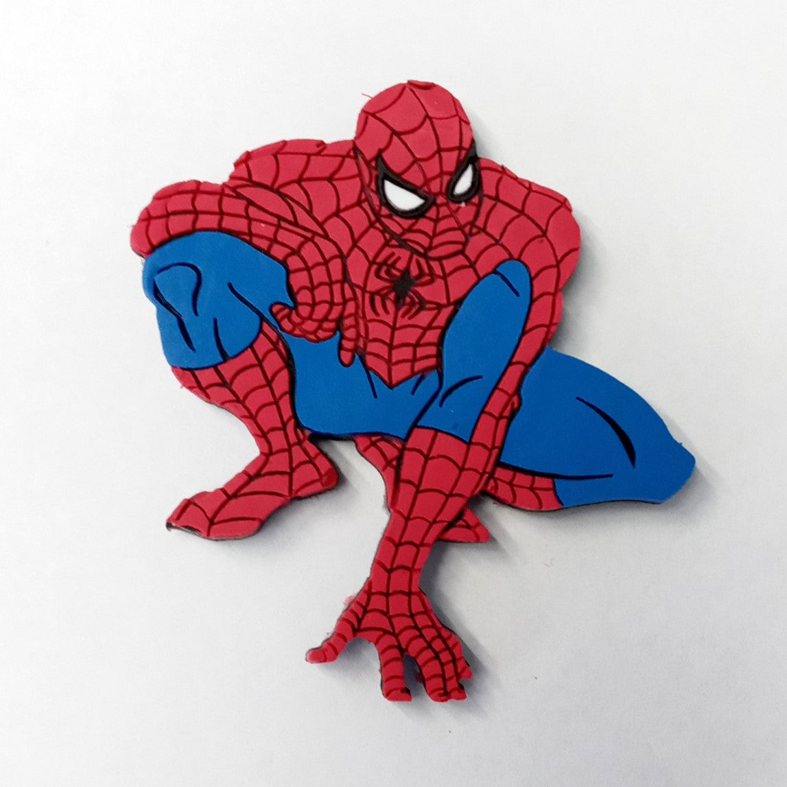 Spiderman Marvel Rubber Crouched Refrigerator Magnet 2-1/2" x 2-3/8" 1pc CROU1