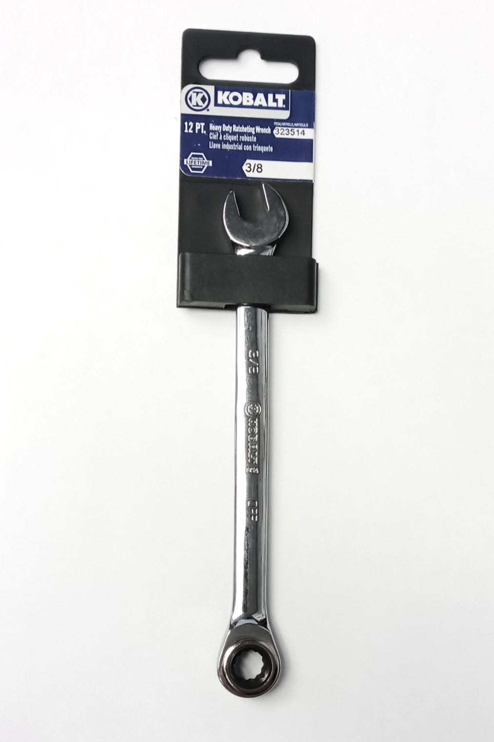 Kobalt Ratcheting Combination Wrench 3/8" Dr 12Pt USA 23002