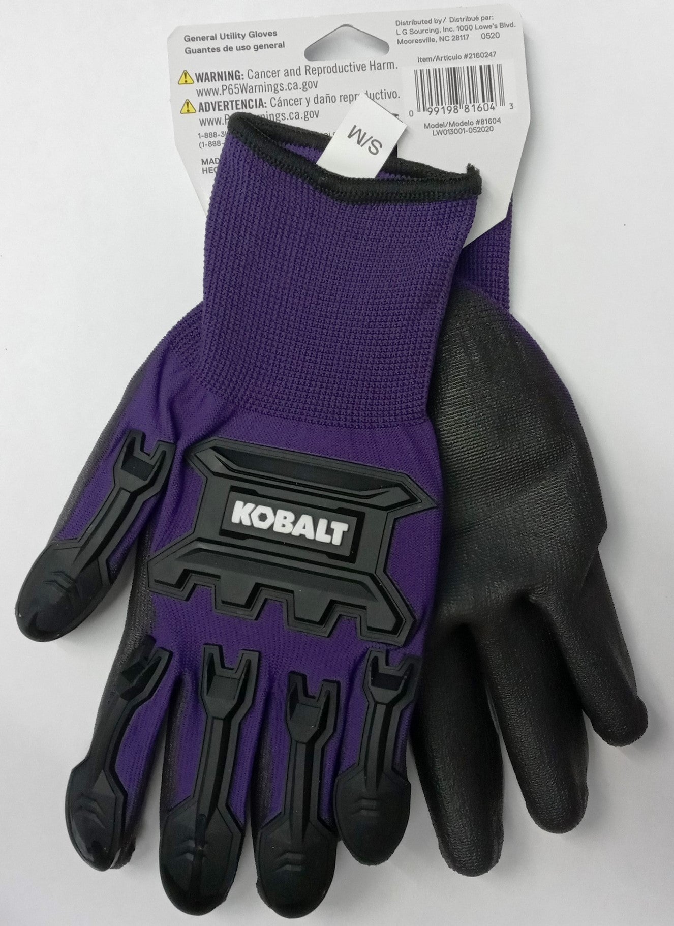 Kobalt Coated Impact General Utility Gloves Small/Medium 2160247