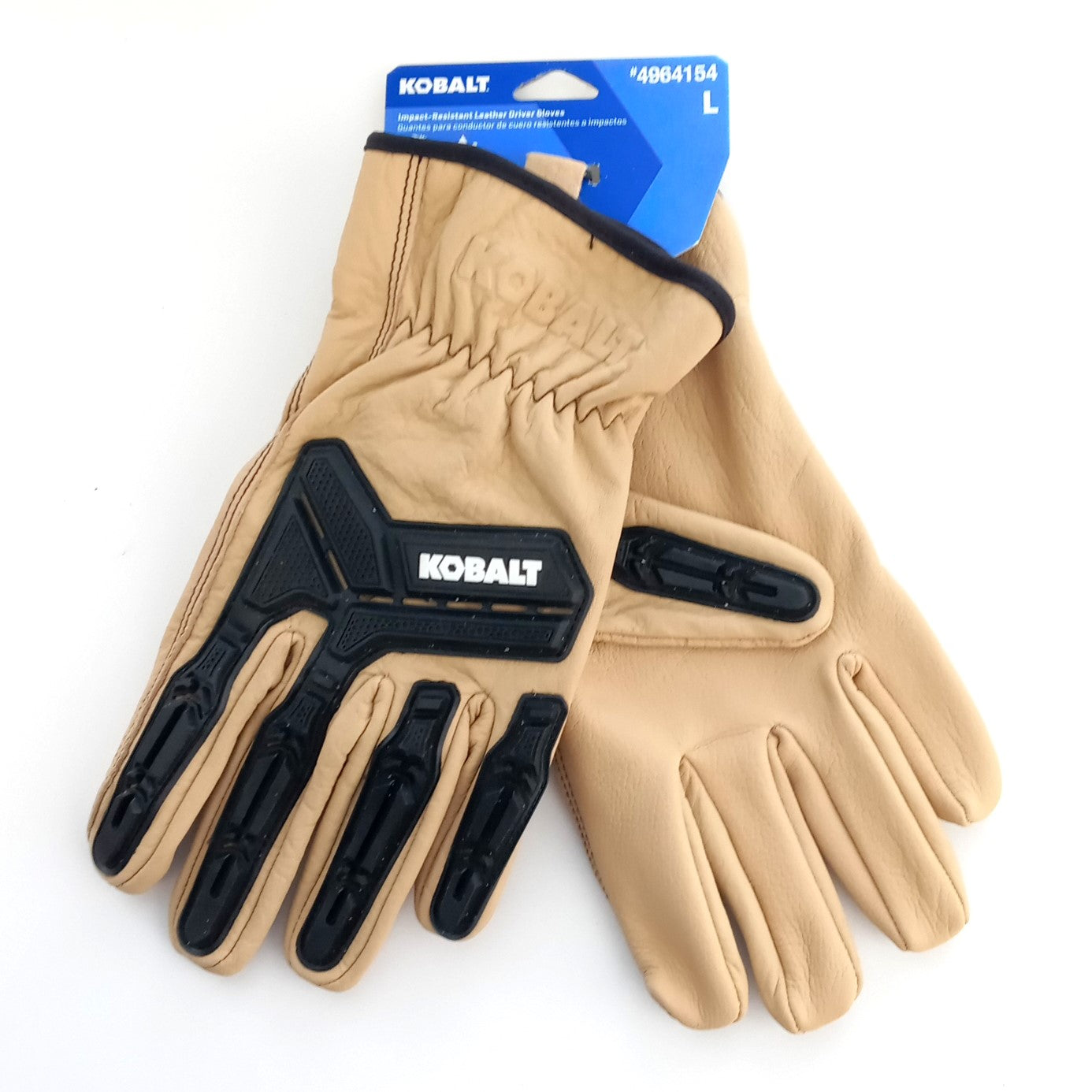 Kobalt Impact Resistant Leather Driving Gloves Size Large 4964154