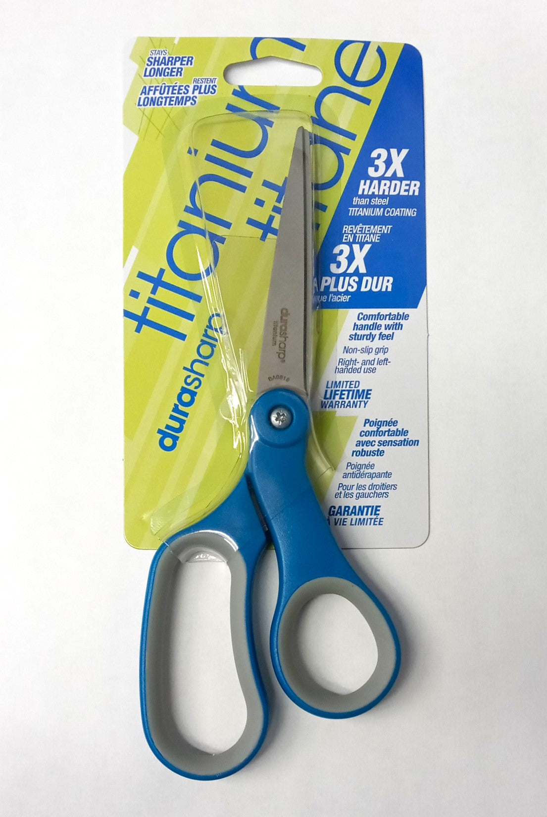 Durasharp 8" Titanium Scissors Soft Grip 2pcs 120380-1001