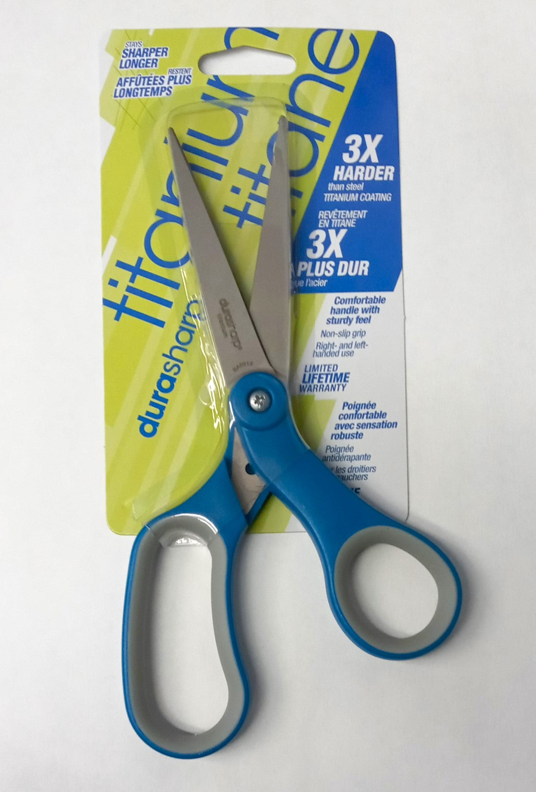 Durasharp 8" Titanium Scissors Soft Grip 2pcs 120380-1001
