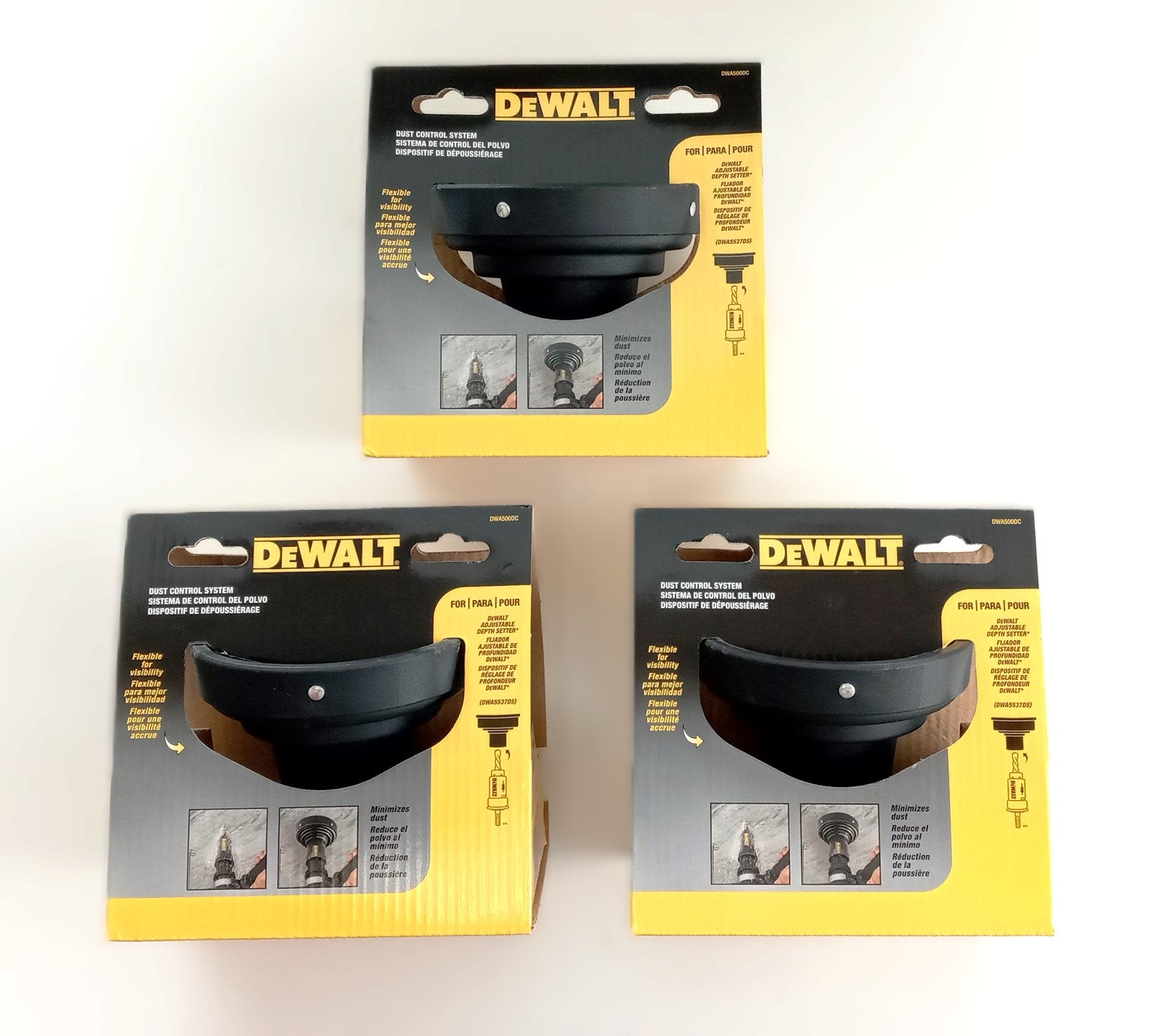 DEWALT Drilling Dust Control System DWA500DC 3-pack