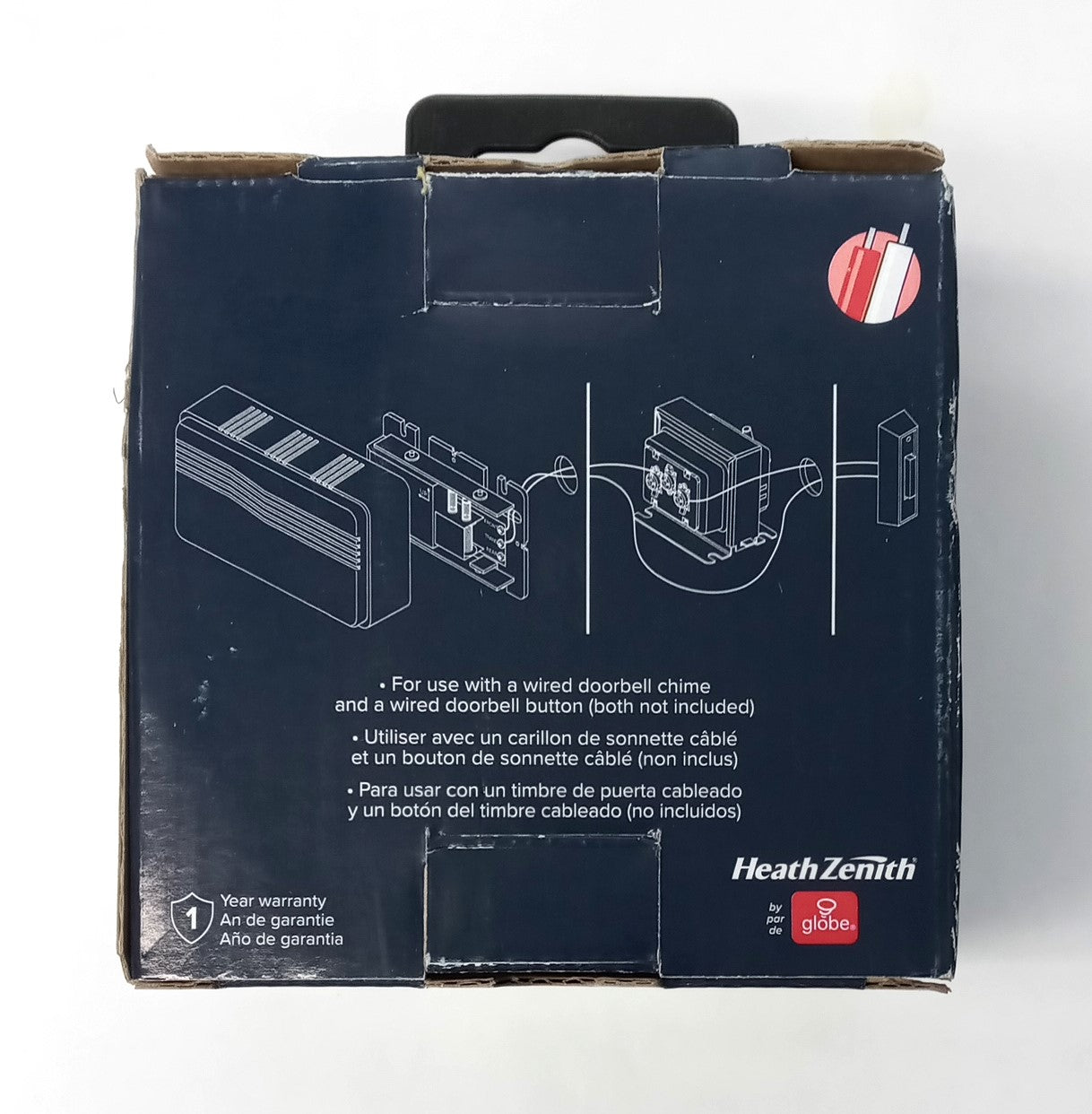 Heath Zenith Wired Trivolt Transformer for Doorbell Chime 18000070