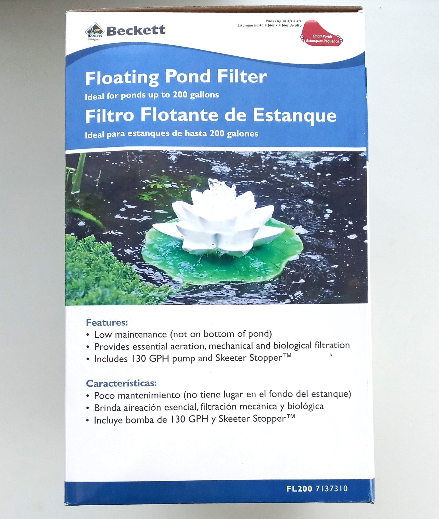 Beckett FL200  Floating Pond Filter Kit For Ponds Up To 200 Gallons
