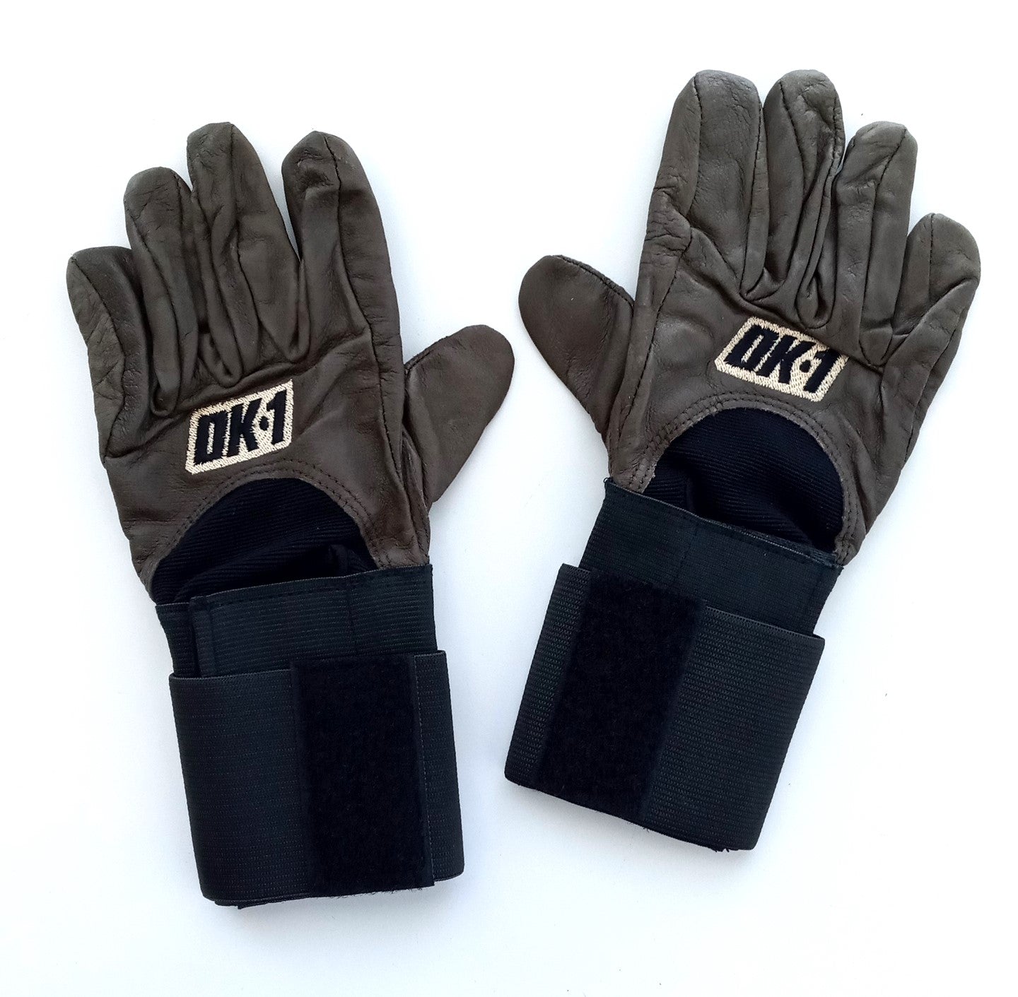 OK-1 OK-995E AntiVibration Style Work Glove Hook & Loop Closure Prem Leather MED