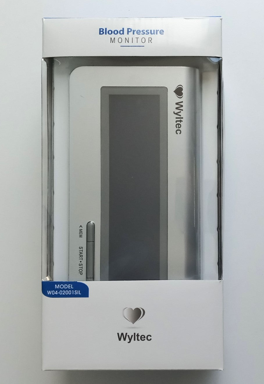 Wyltec Digital Upper Arm Blood Pressure Monitor LCD Backlight W04‑02001SIL