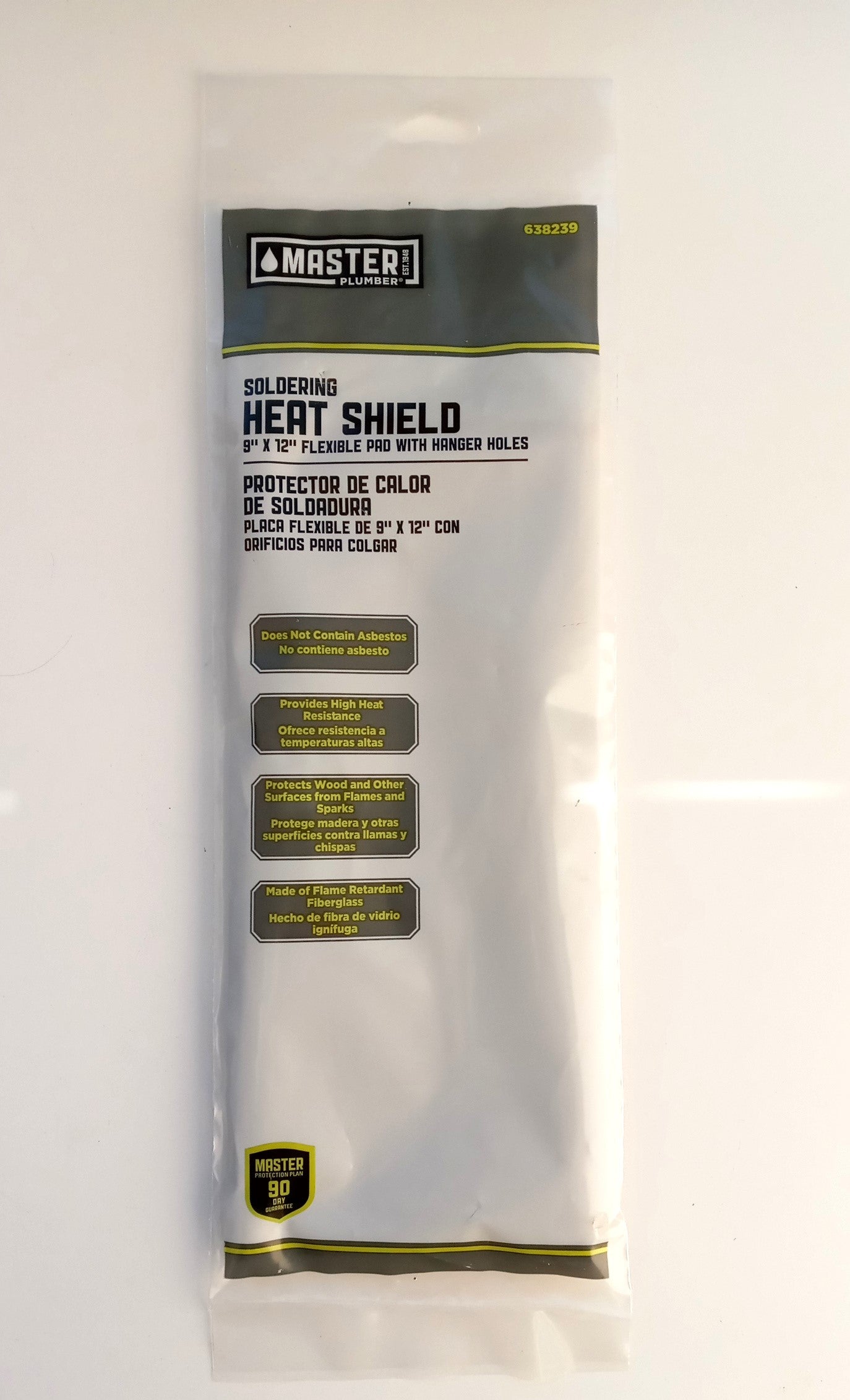 Master Mechanic Soldering Heat Shield 9" x 12" Flexible Pad 638239