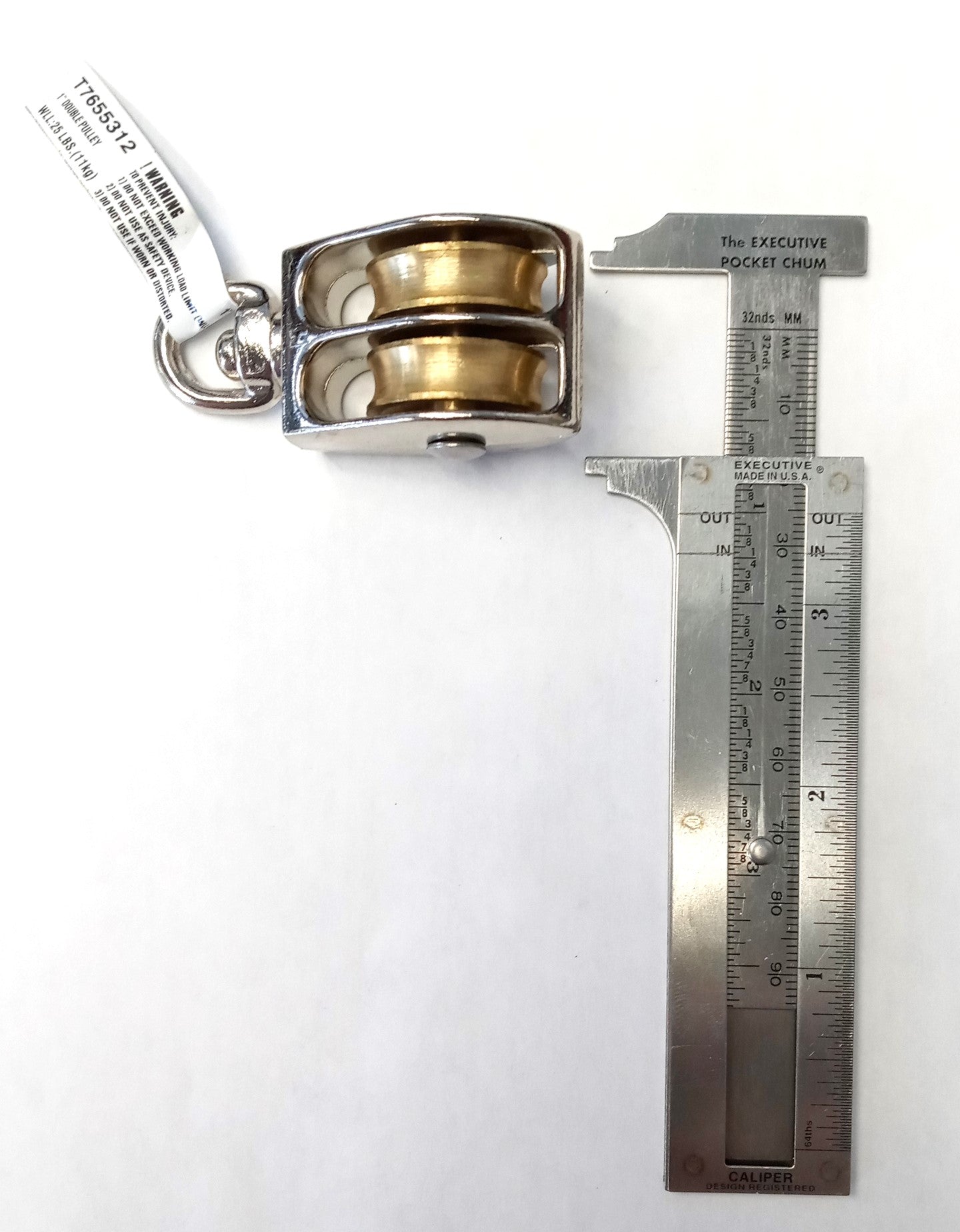 Campbell 1" Double Swivel Rope Pulley T7655312