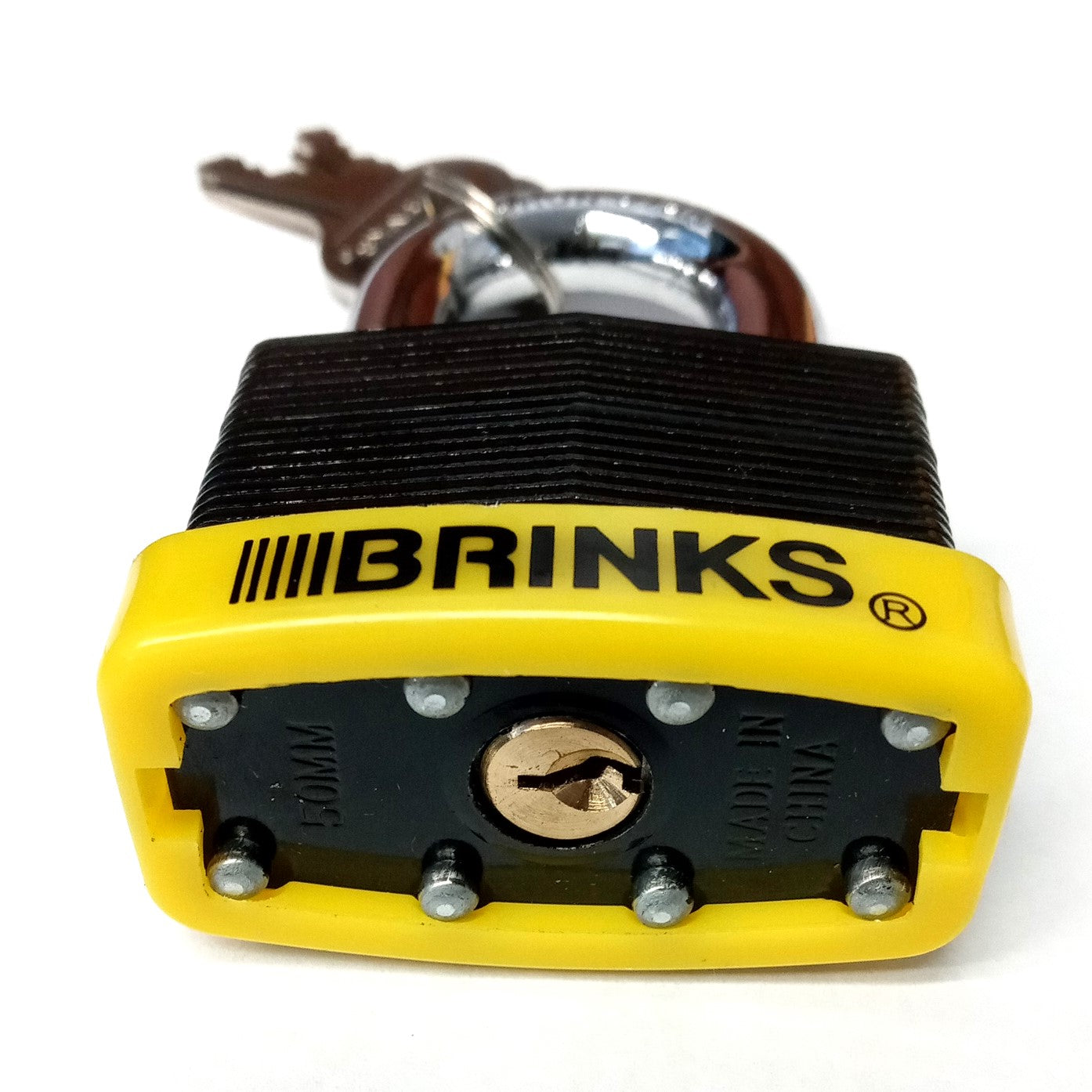 Brinks 50mm Laminated Steel Weather Resist Padlock with Boron Shackle 887-00197