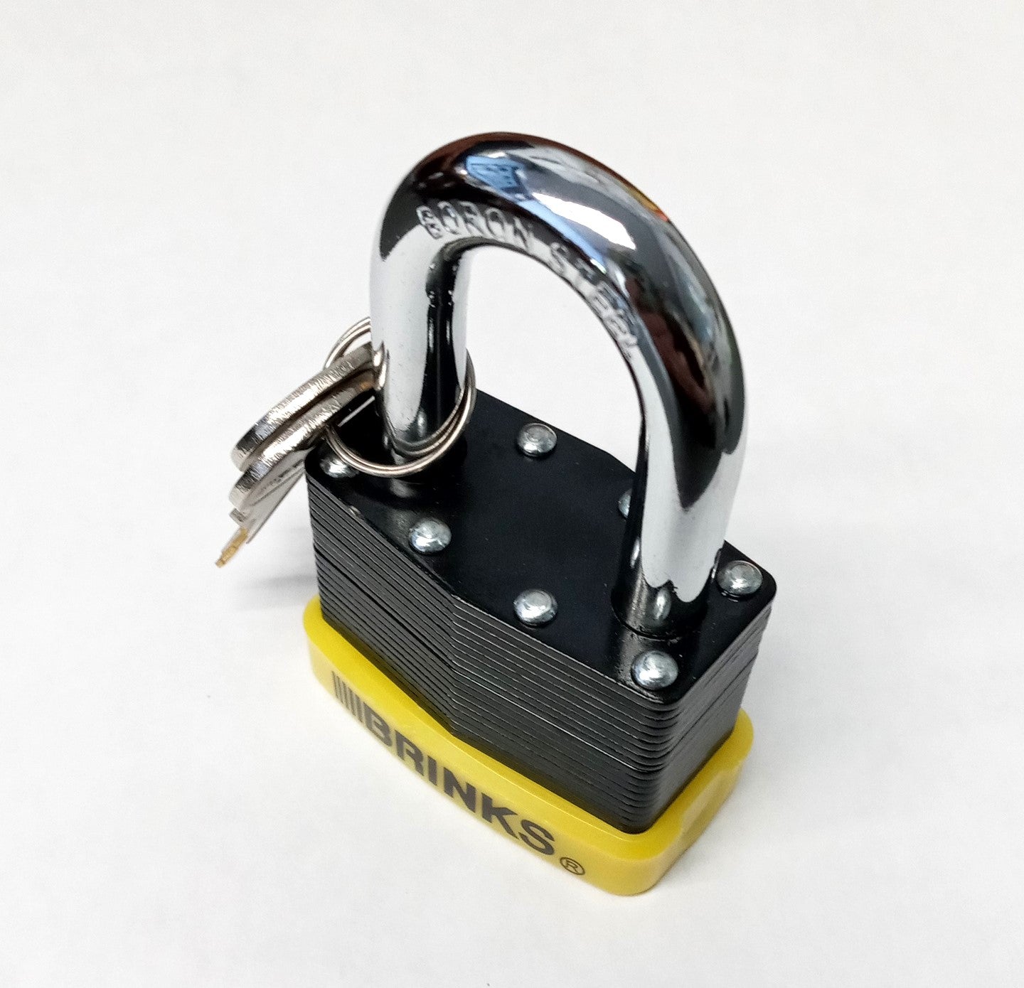Brinks 50mm Laminated Steel Weather Resist Padlock with Boron Shackle 887-00197