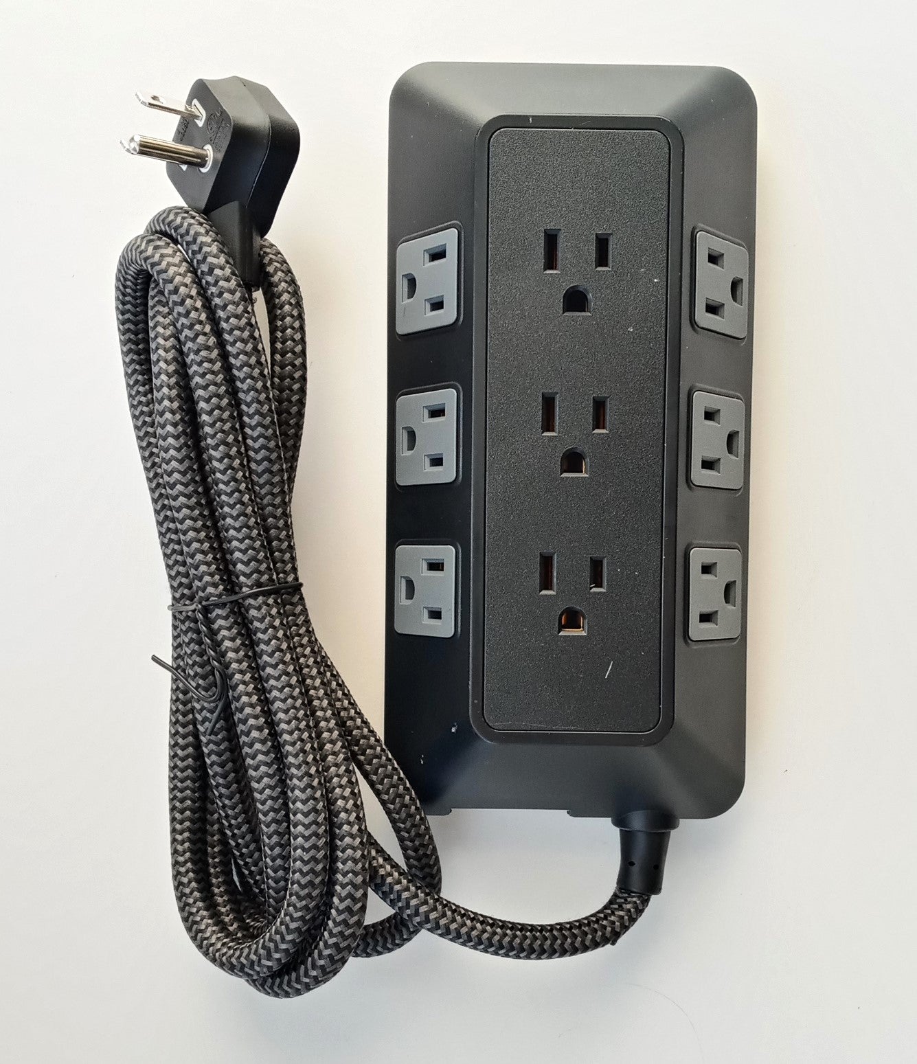 GE UltraPro 8ft Braided Surge Protector With 9 Outlets 73774-RF1