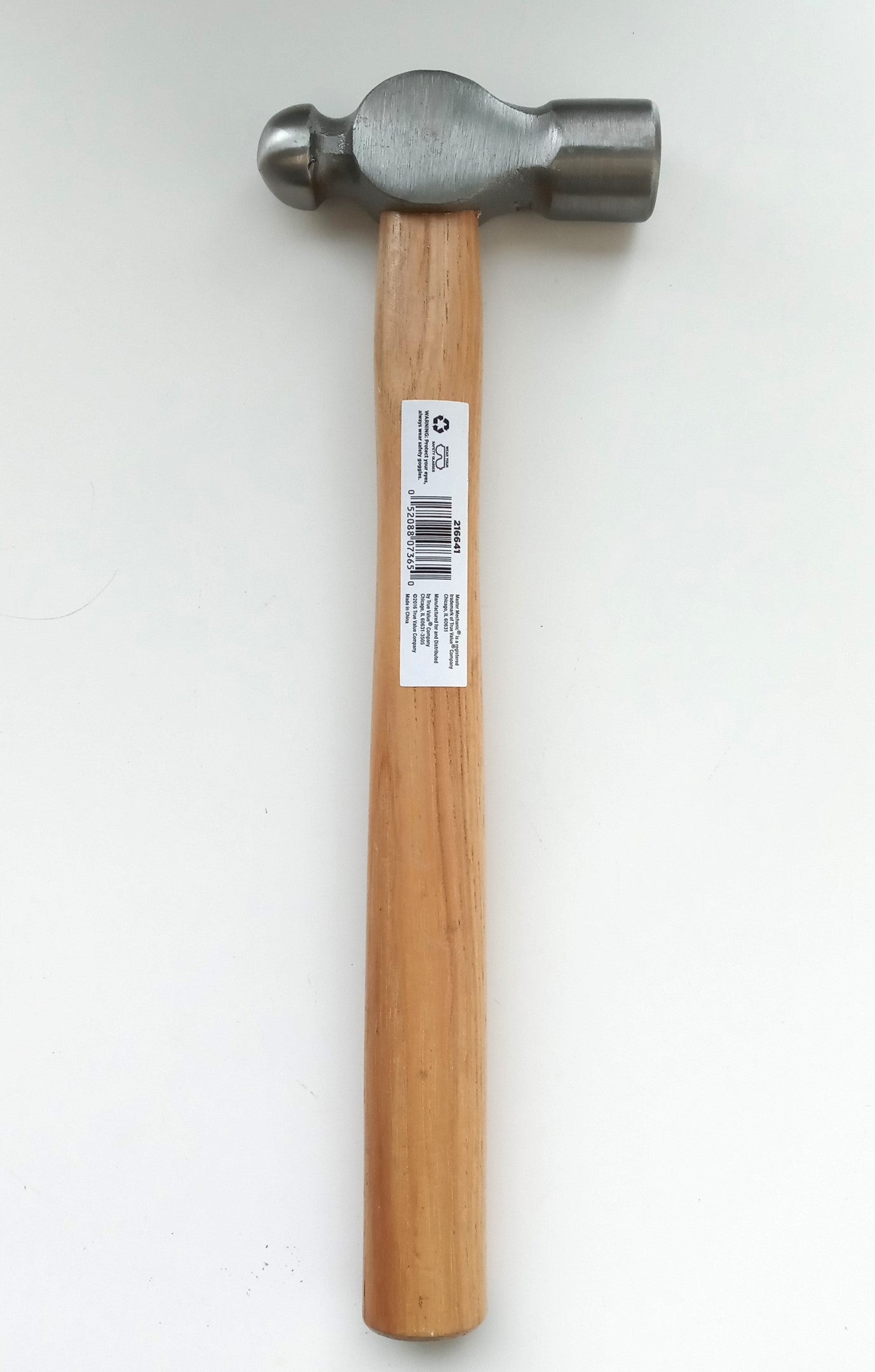 MASTER MECHANIC 16oz. BALL PEEN HAMMERS W/ HICKORY HANDLES 216641