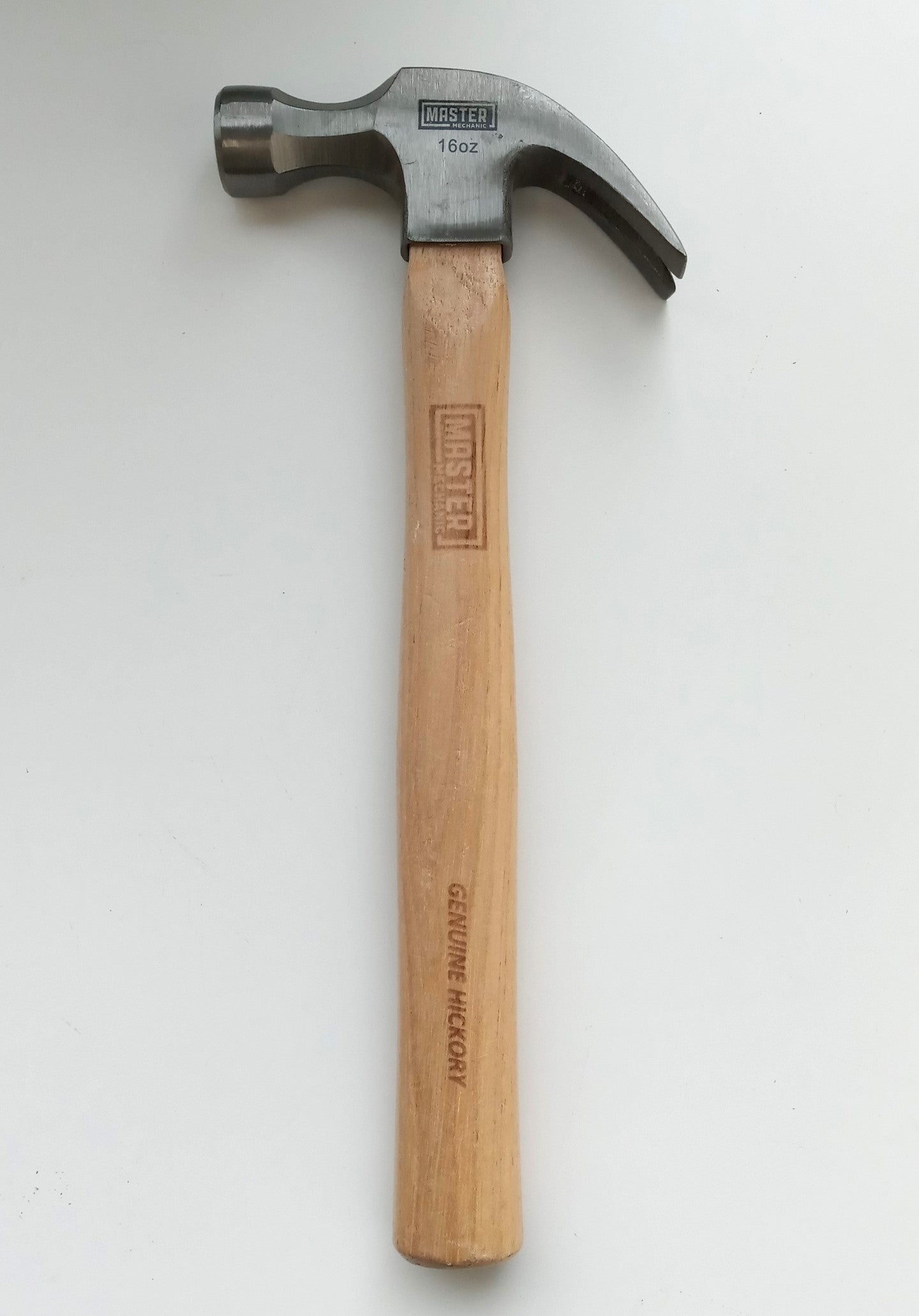 Master Mechanic Curved Claw Hammer, Hickory Handle, 16 oz. - 216628