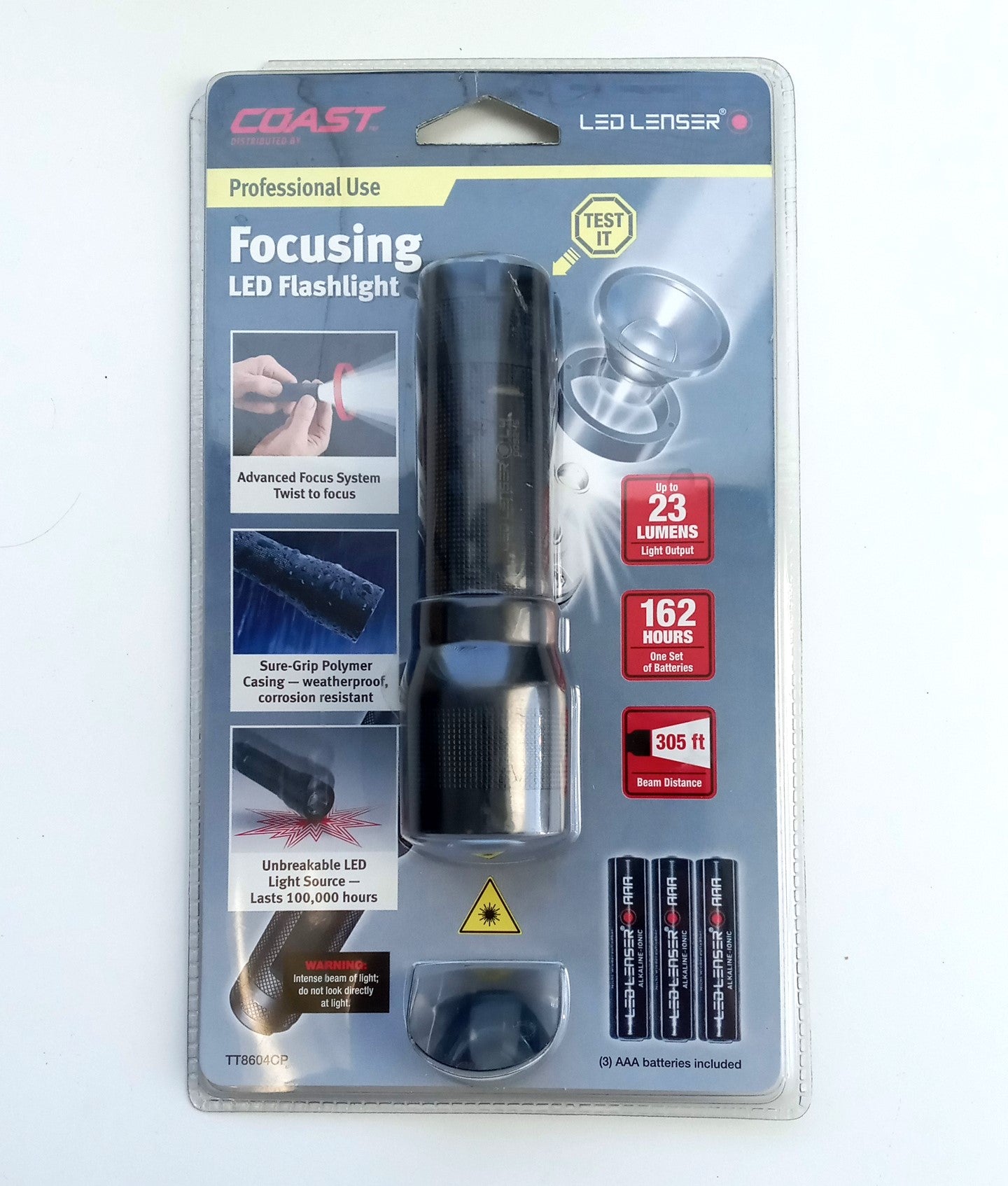Coast LED Lenser Focusing LED Flashlight TT8604CP