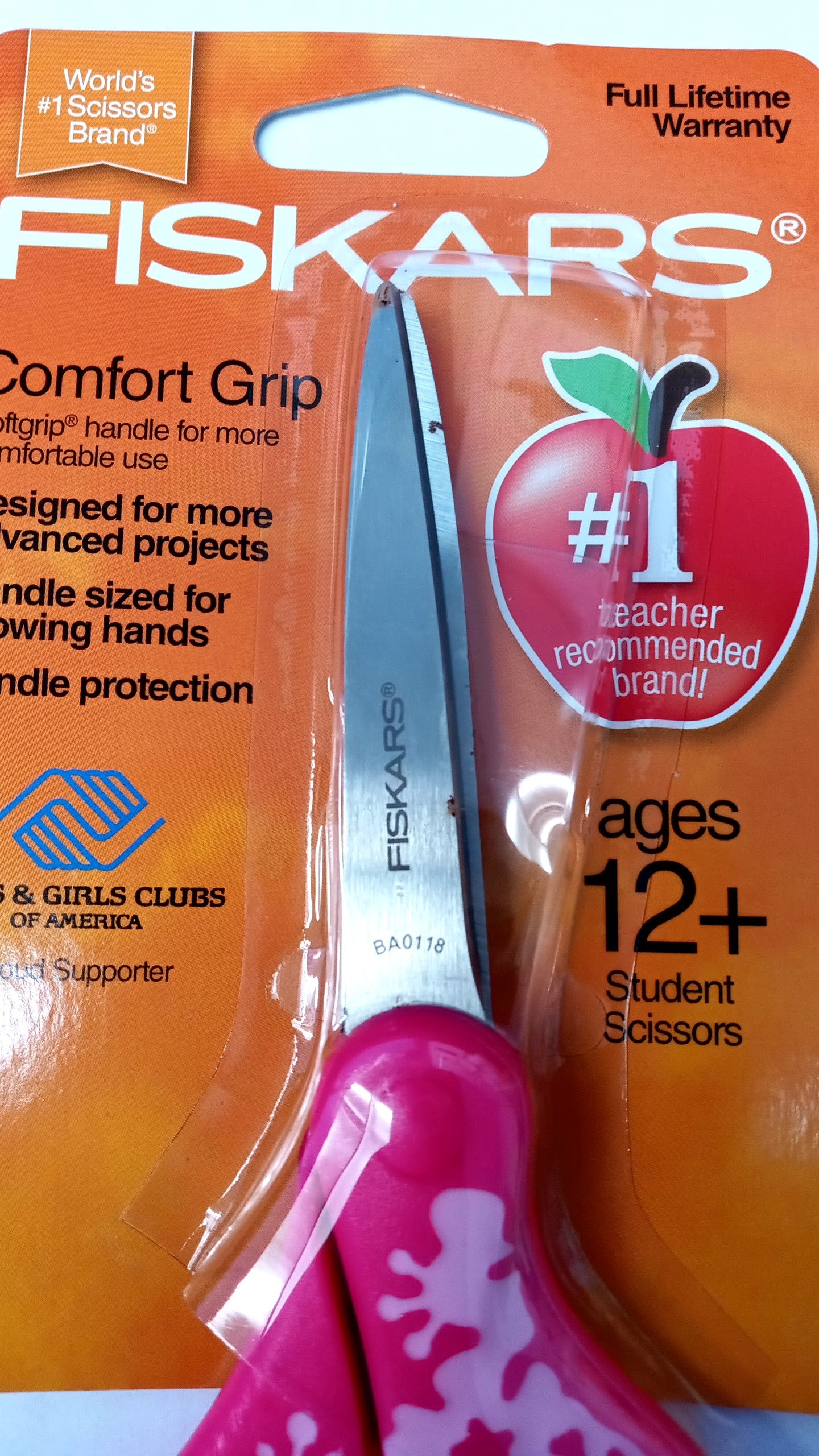 Fiskars 7" Ergonomic Soft Grip Student Scissors 10 Sets 199700-1019 *FINAL SALE*