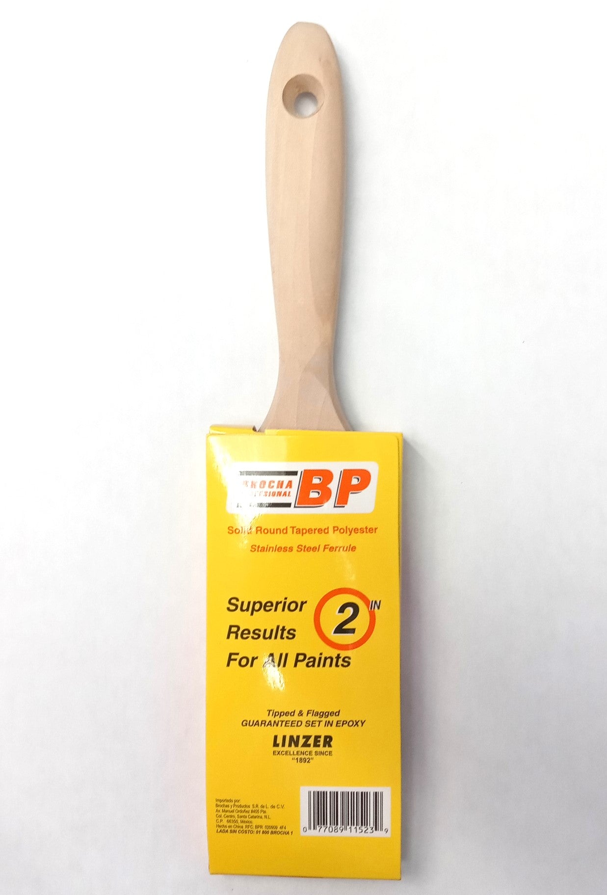 Linzer 1152-0200 2" Pro Quality Brush Paint Brush