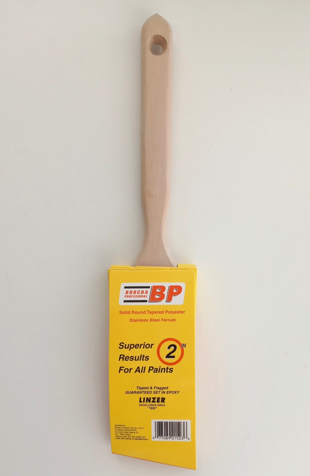 Linzer 2152-0200 2" Angle Sash Pro Quality Brush Paint Brush