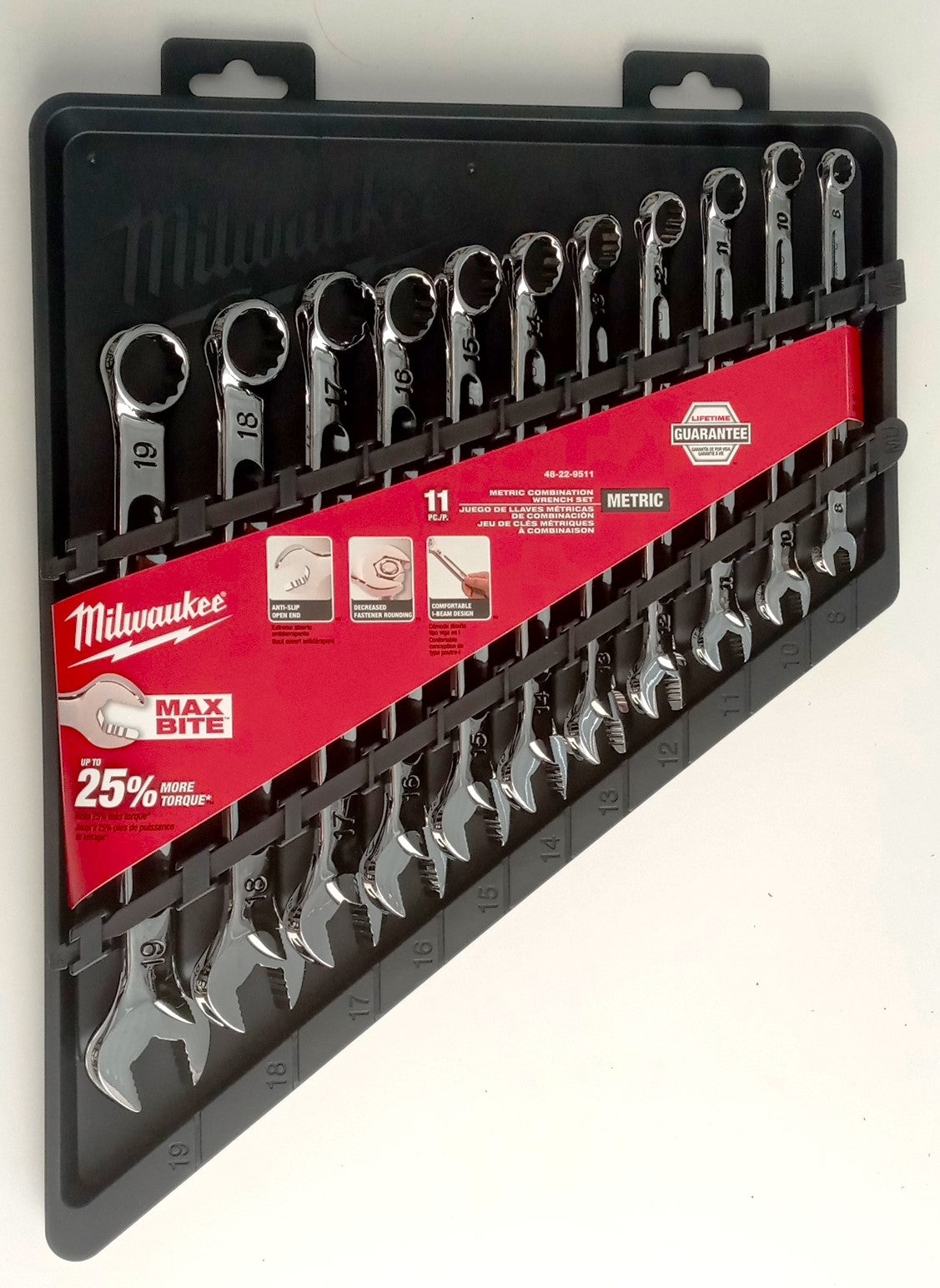 Milwaukee Tools 11pc Metric Combination Wrench Set 48-22-9511