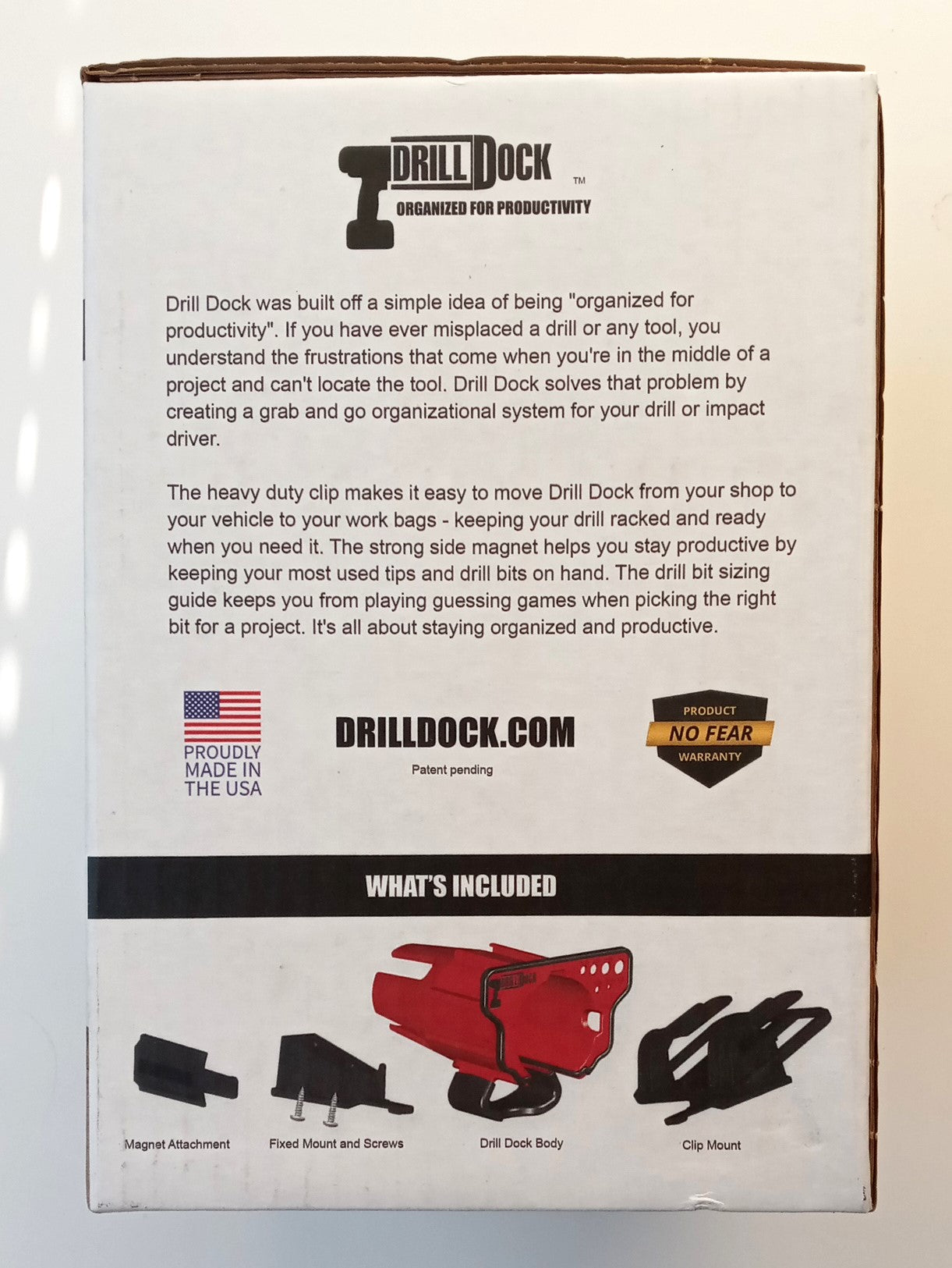 Drill Dock Magnet Drill Dock Red Universal Fit Heavy Duty DD-R-RP USA