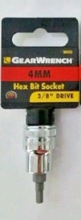 GearWrench 80425 4mm 3/8 inch Drive Hex Bit Socket