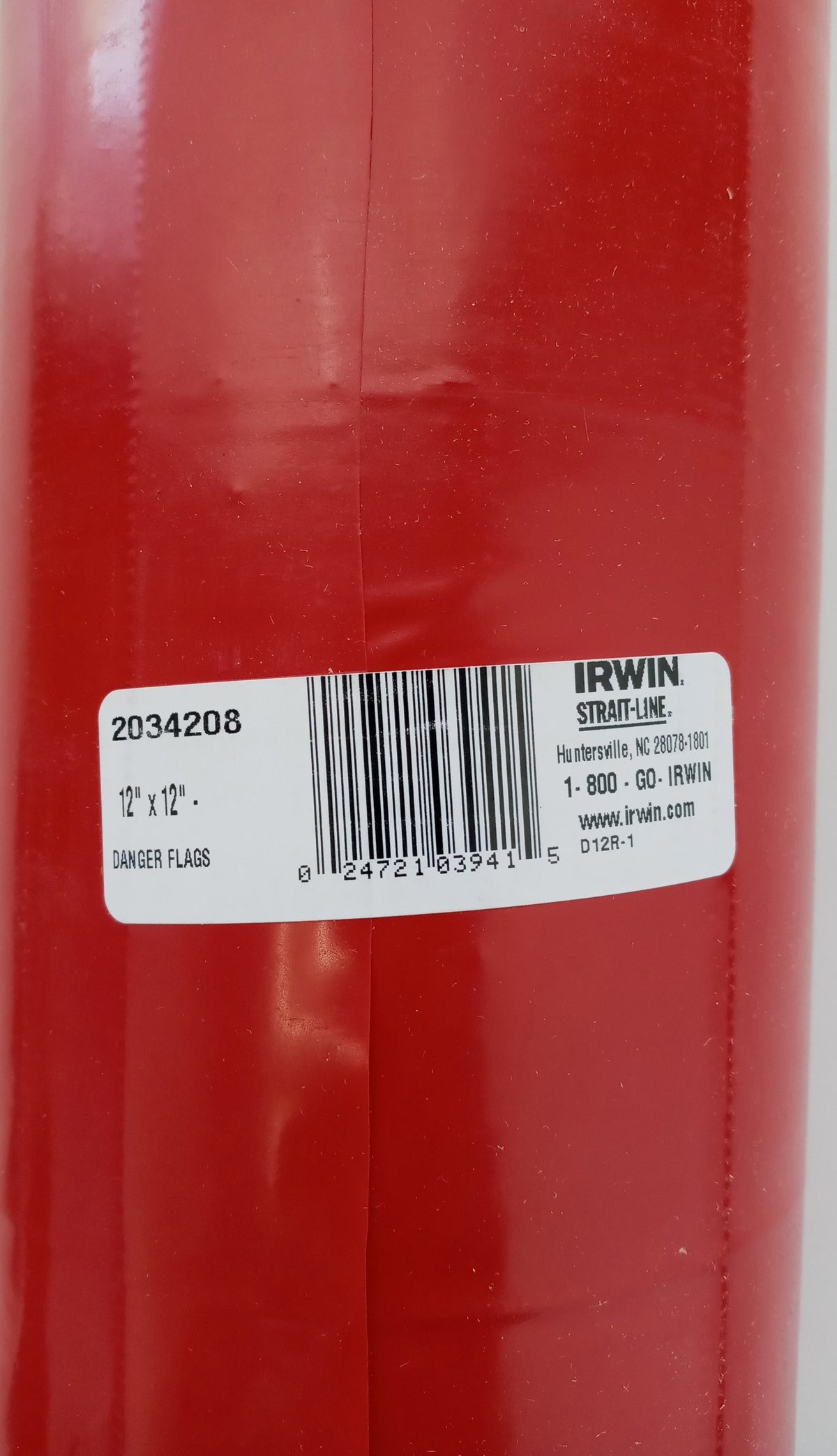 Irwin 12" x 12" Red Tear Off Danger Flags 2034208