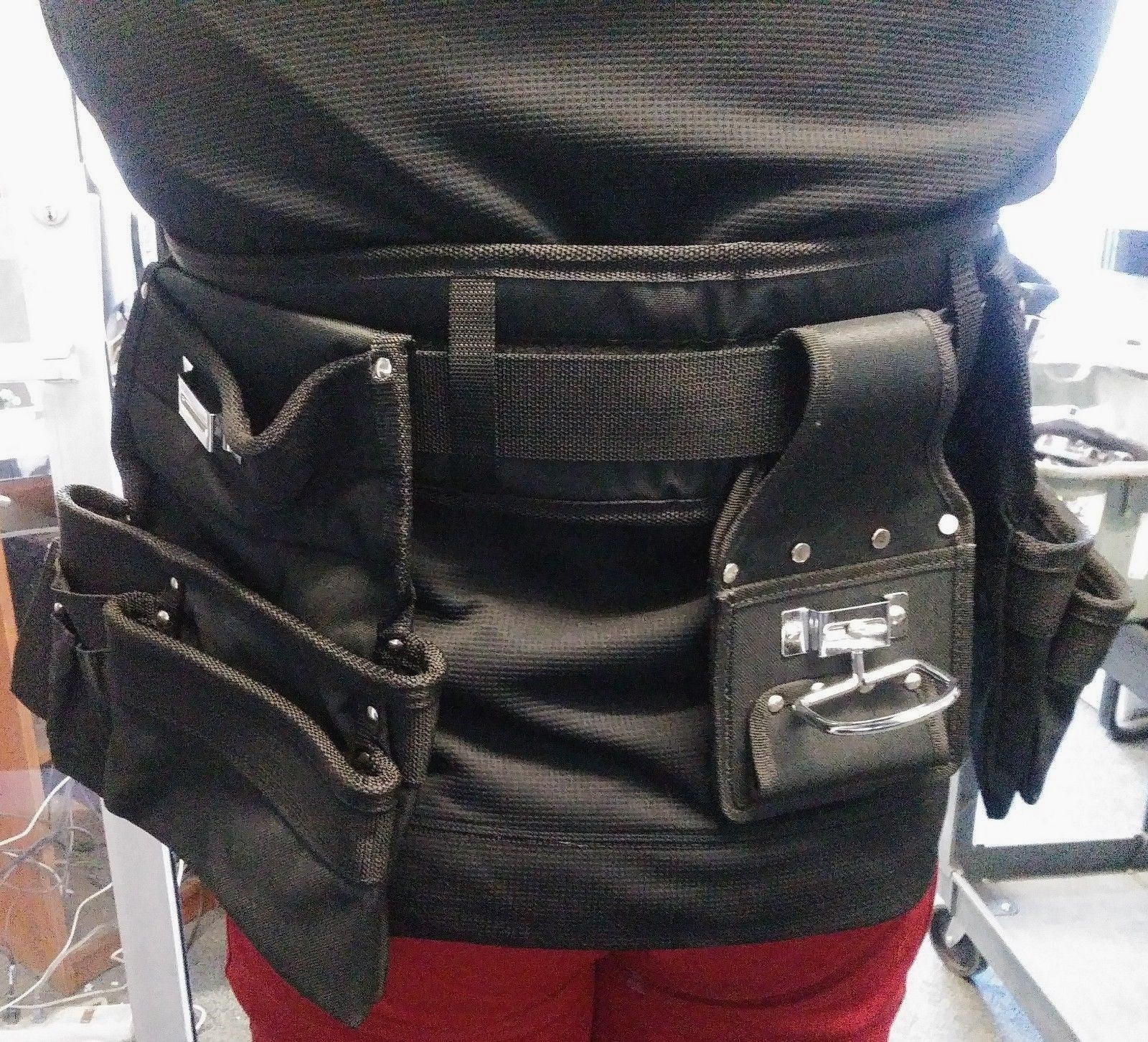 Genau Gear Contractor & Carpenter Tool Belt with 12 Pockets 845018-GX
