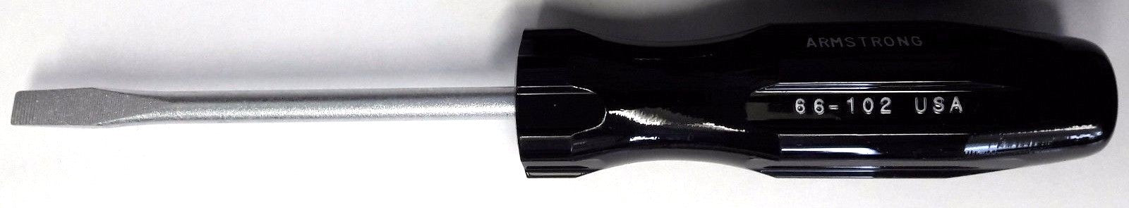 Armstrong 66-102A 1/4" x 4" Slotted  Screwdriver Round Shank USA