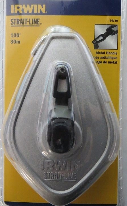 Irwin 64110 100' 30M Strait-Line Chalk Reel Metal Handle