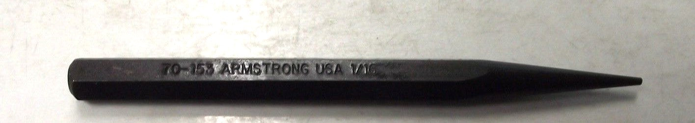 Armstrong 70-153 Starting Punch 1/16" x 5/16" x 4-1/2" USA