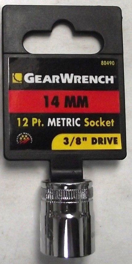 Gearwrench 80490 3/8" Drive 14mm Standard 12pt. Socket
