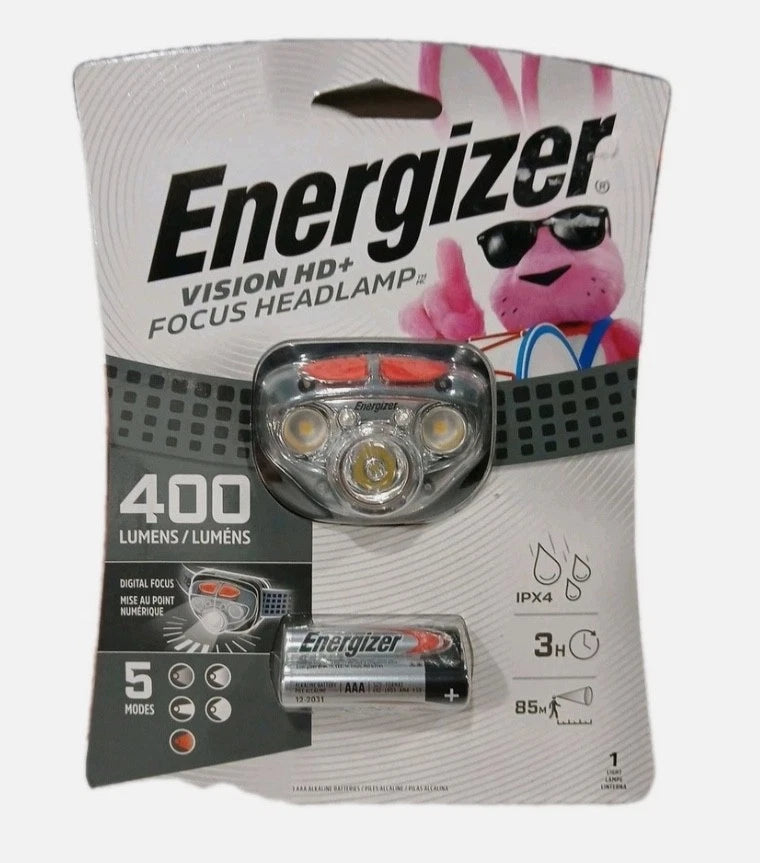 Energizer Vision HD + Focus 400 lumens Headlight LED Gray HDD323