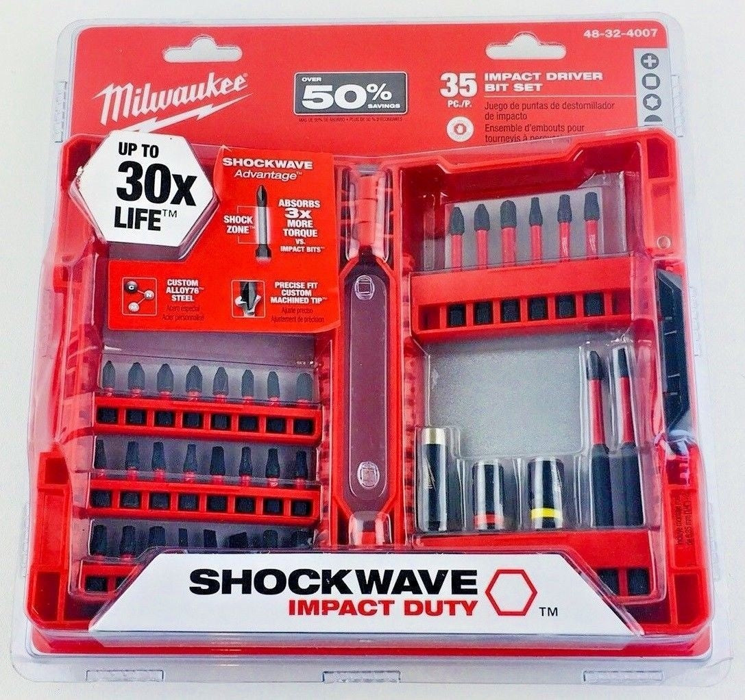 Milwaukee 48-32-4007 35-Piece Impact Driver Bit Set