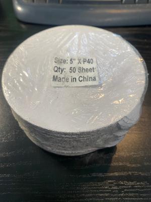 Lockmond 5" x P40 Sanding Discs PSA 50pcs. 3000550