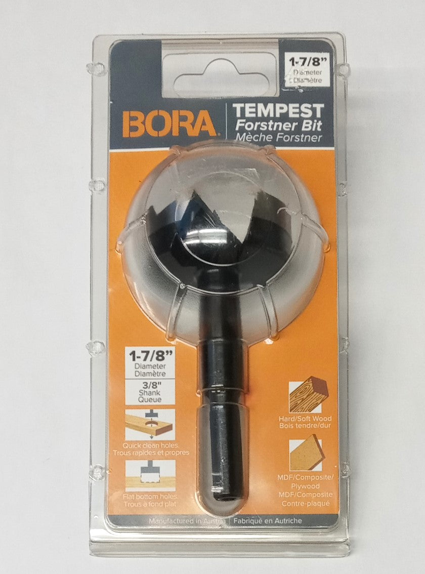 Bora 1-7/8" Tempest Forstner Drill Bit 3/8 Shank Austria 00981