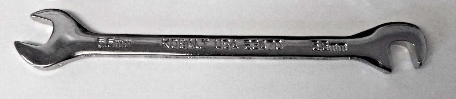 Kobalt 23470 Midget Open End Wrench 5.5mm USA