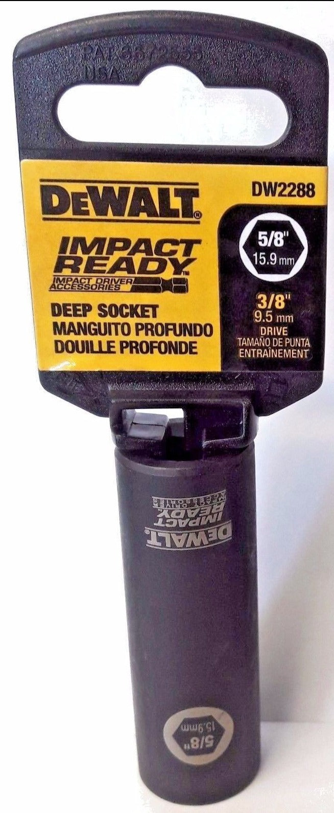 Dewalt DW2288 Impact Ready Deep Socket 5/8" 3/8 Drive