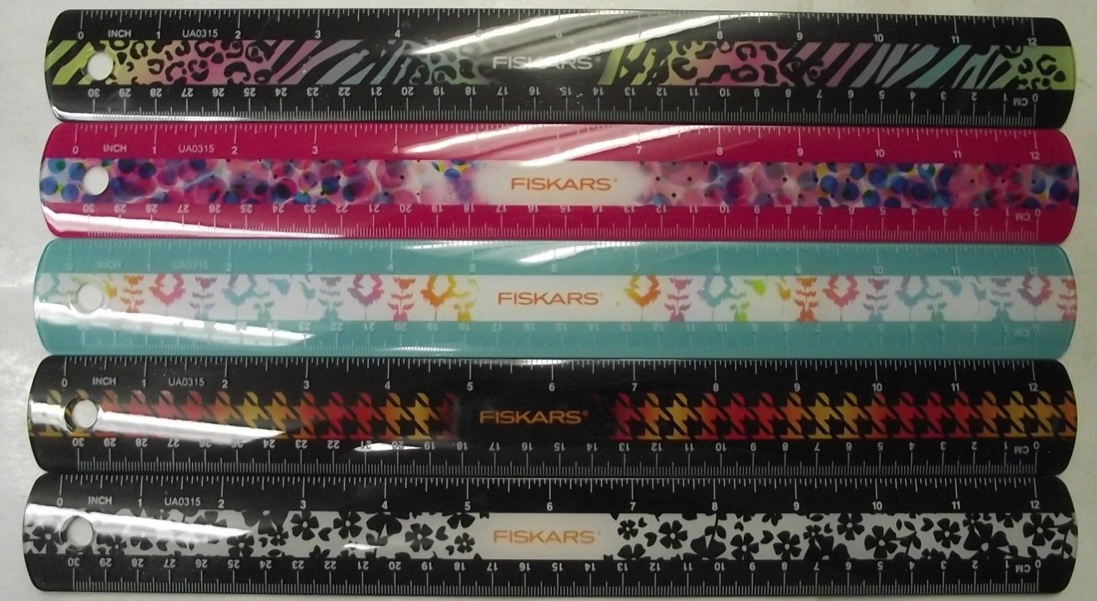 Fiskars Rulers 12" Acrylic 24pc ASSORTED COLORS 187090-1002