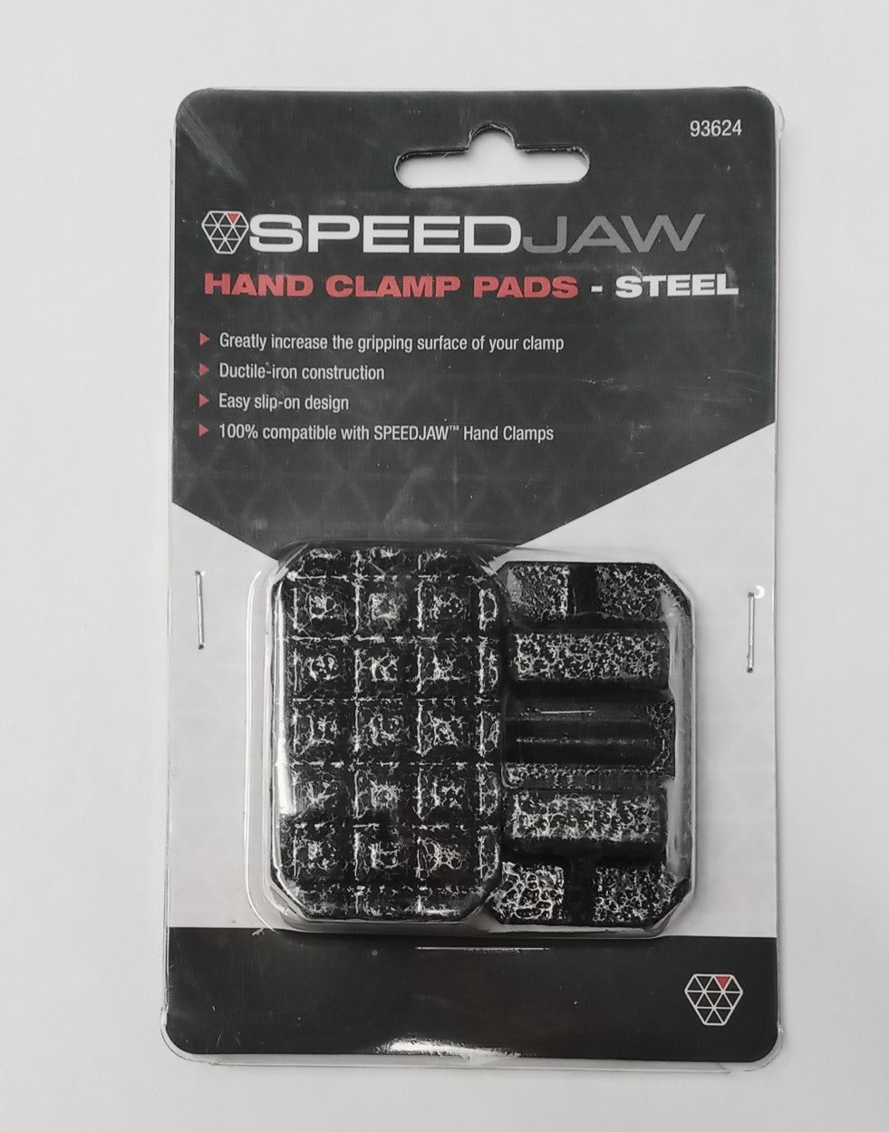 Steelman 2-Piece Ductile Iron Hand Clamp Jaw Pads Non-Marring 93624