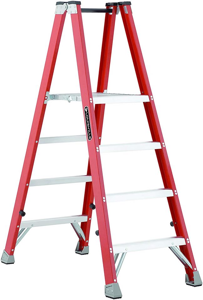 Louisville Ladder 4' Fiberglass Ladder, Orange FMP1504