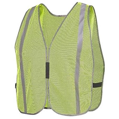 Pioneer 595U Mesh Safety Vest with 1" Tape, Green (Pack of 10)