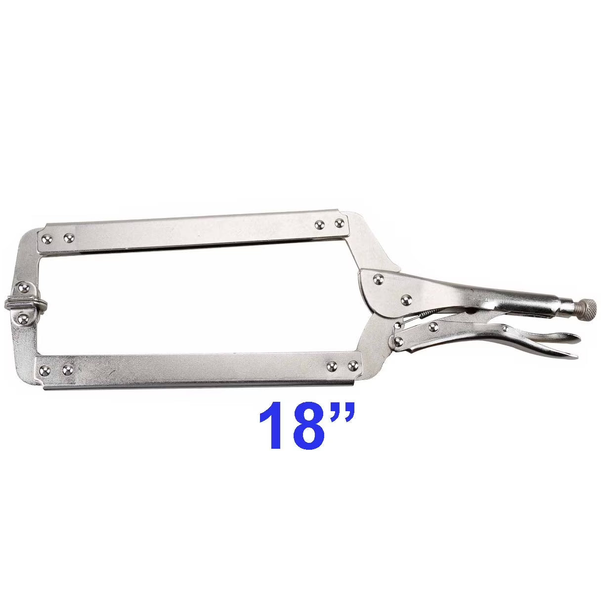 Steelman 18 Inch Long Deep Locking C-Clamp Plier With Swivel Pads 60835