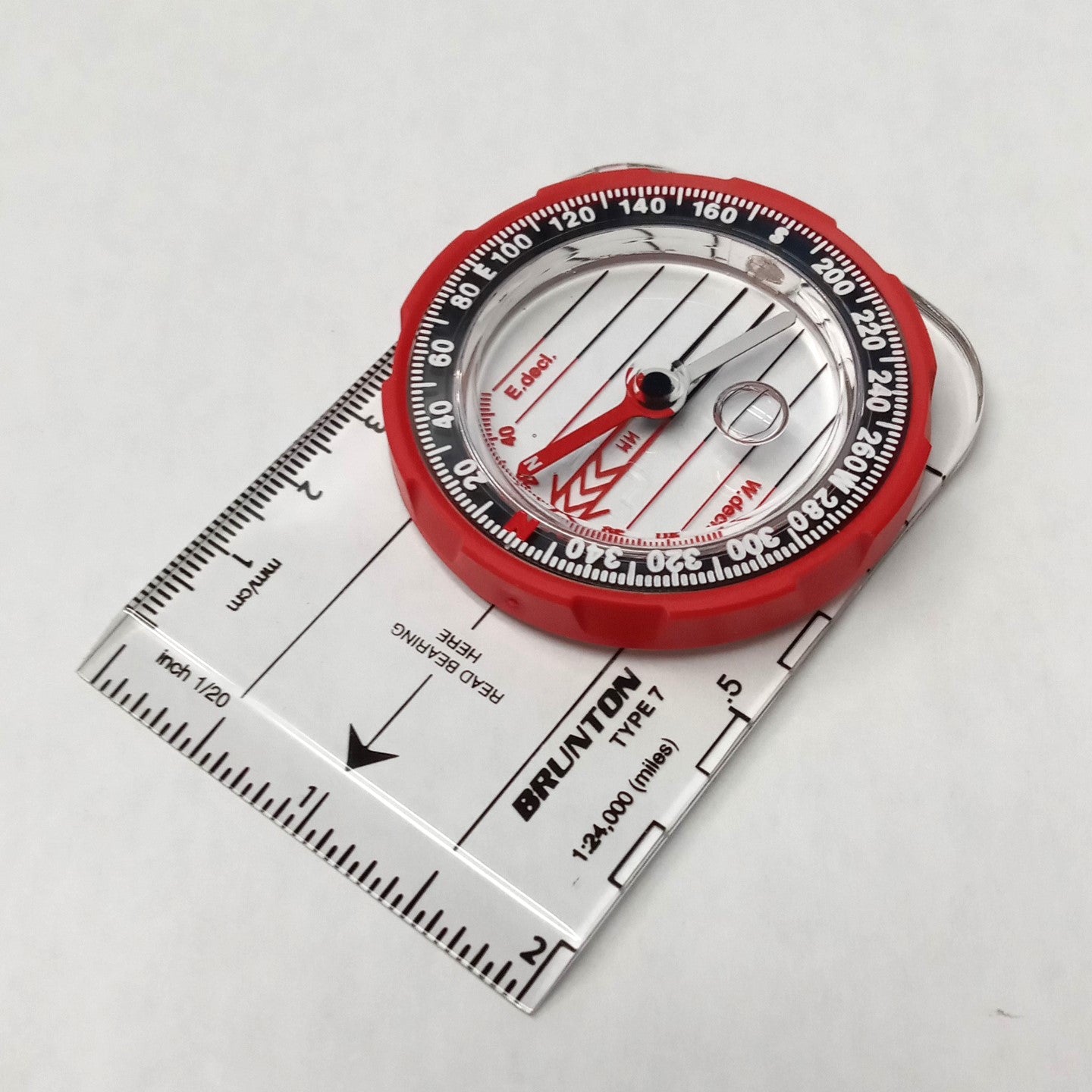Brunton 7DNL Baseplate Map Compass With Declination Scale