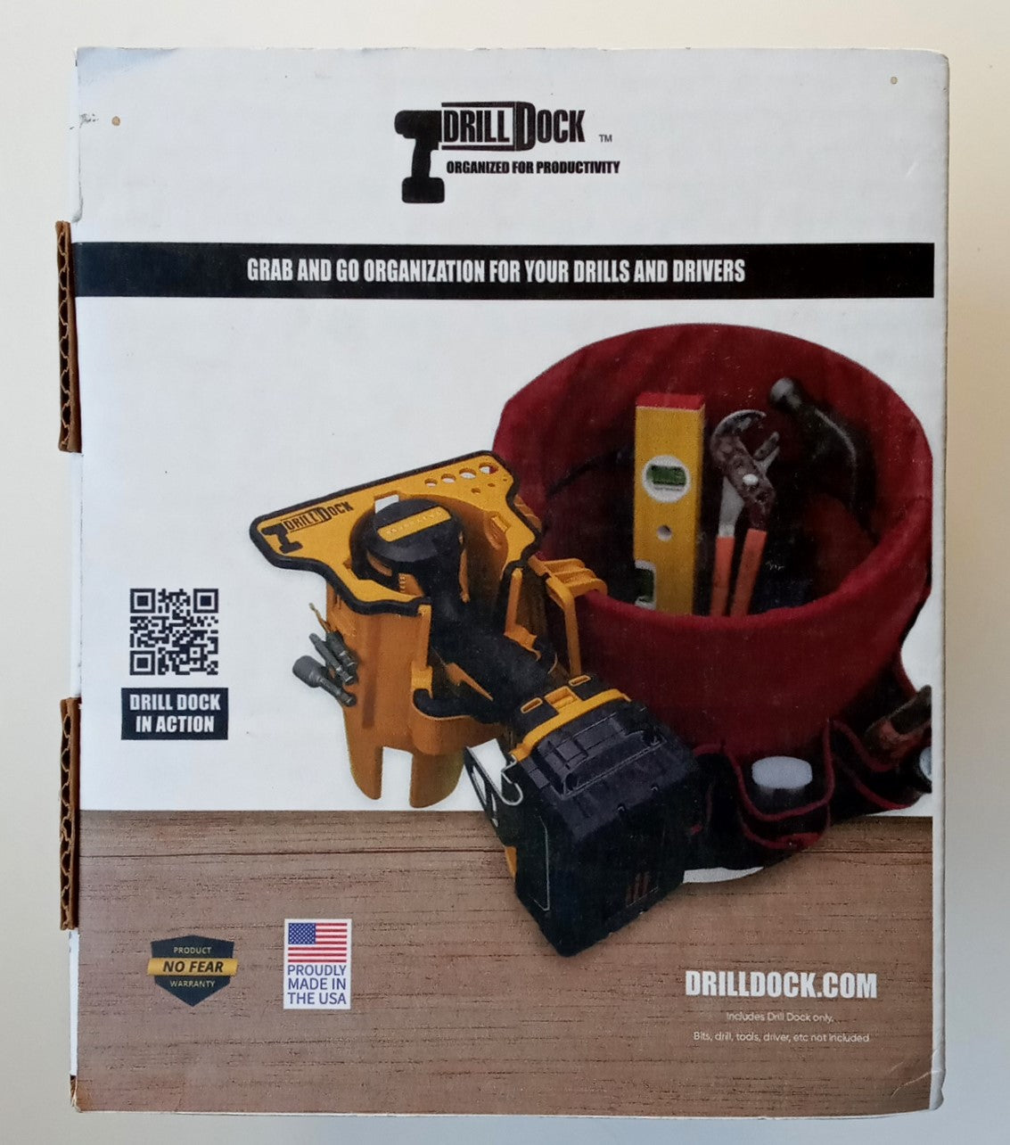 Drill Dock Magnet Drill Dock Yellow Universal Fit Heavy Duty DD-Y-RP USA