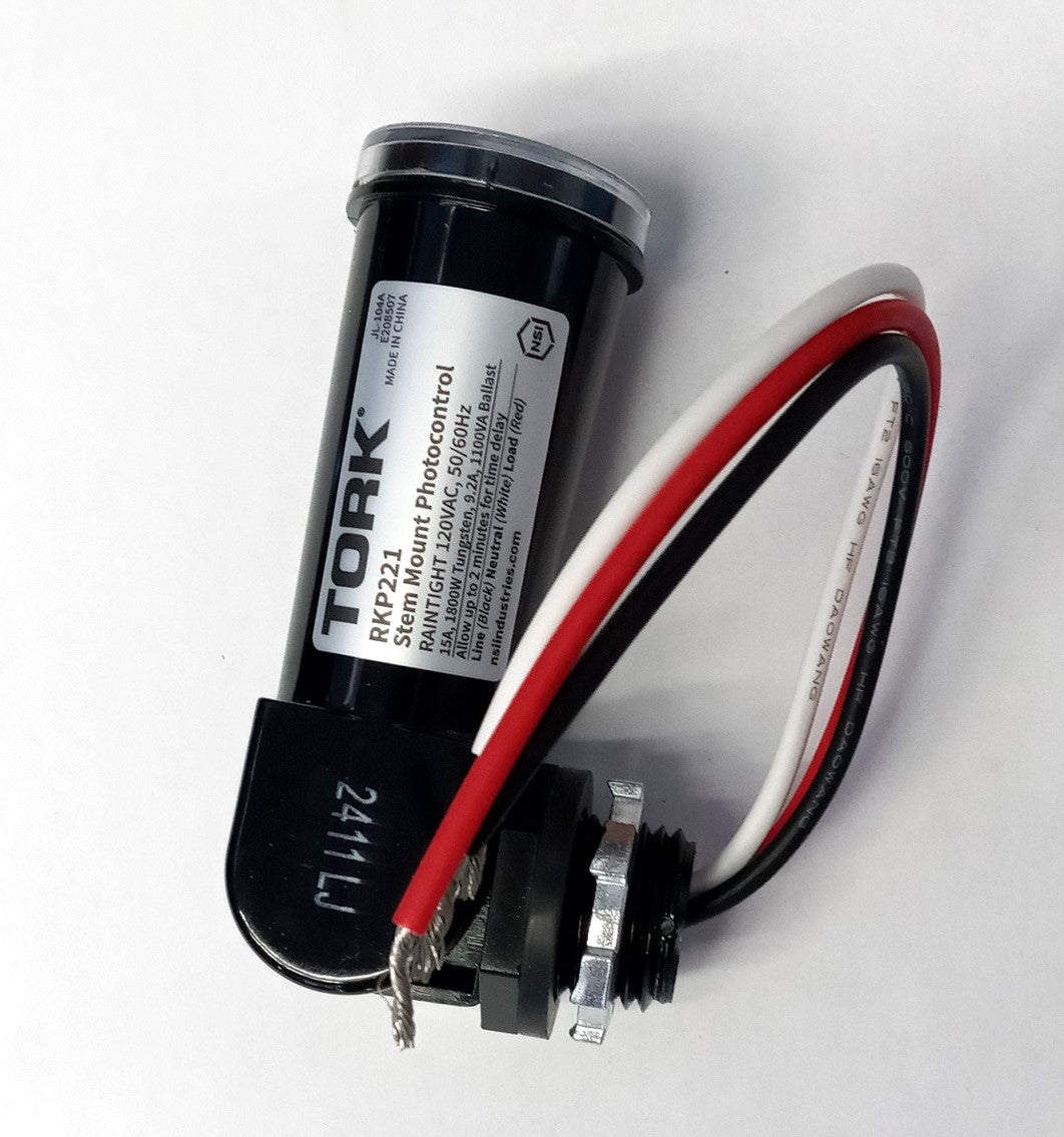 TORK Outdoor Stem Mount Photocell Photocontrol Switch 120V RKP221
